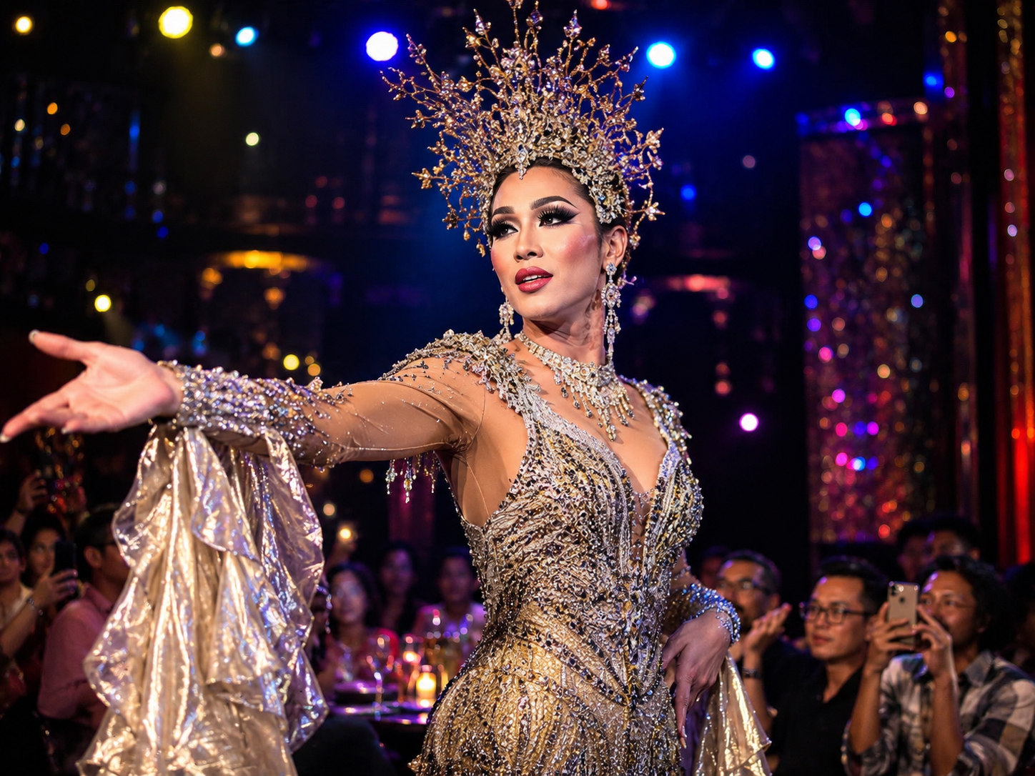 Silom gay night out and drag queen show